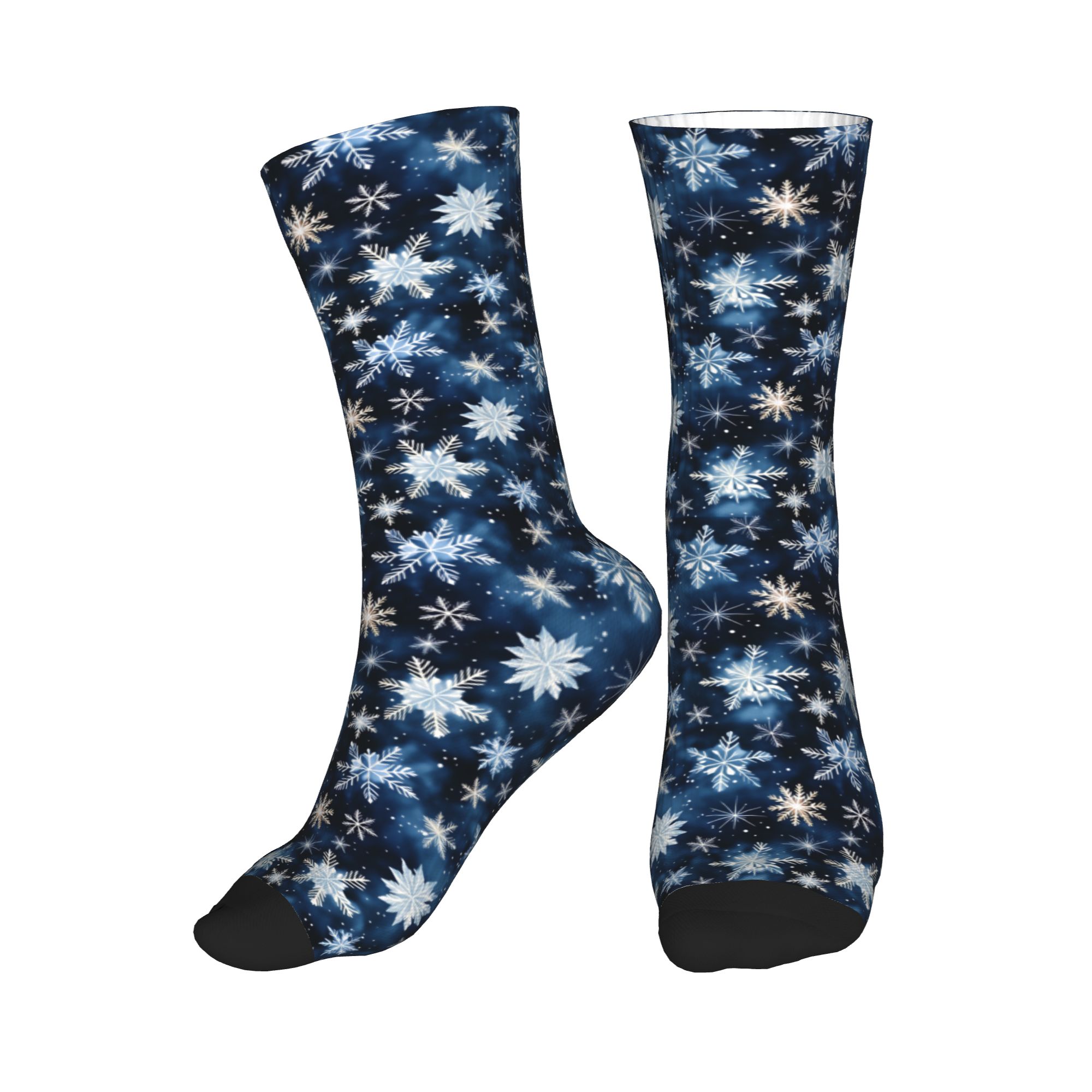 Navy Blue Snowflake Pattern Me - Dress Sock Men review and price