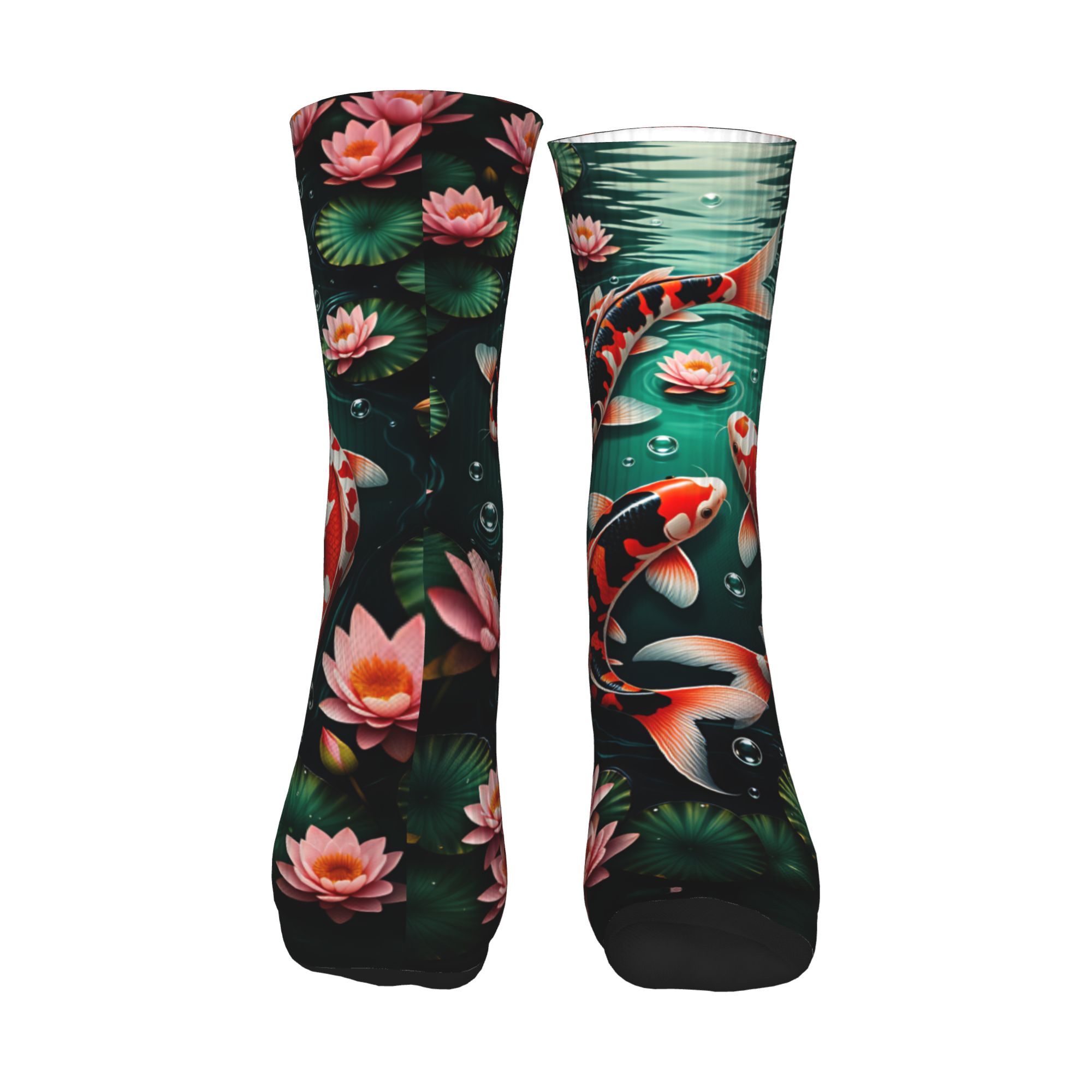 Three Koi Lotus Dark Pond Feng - Dress Sock Men review and price
