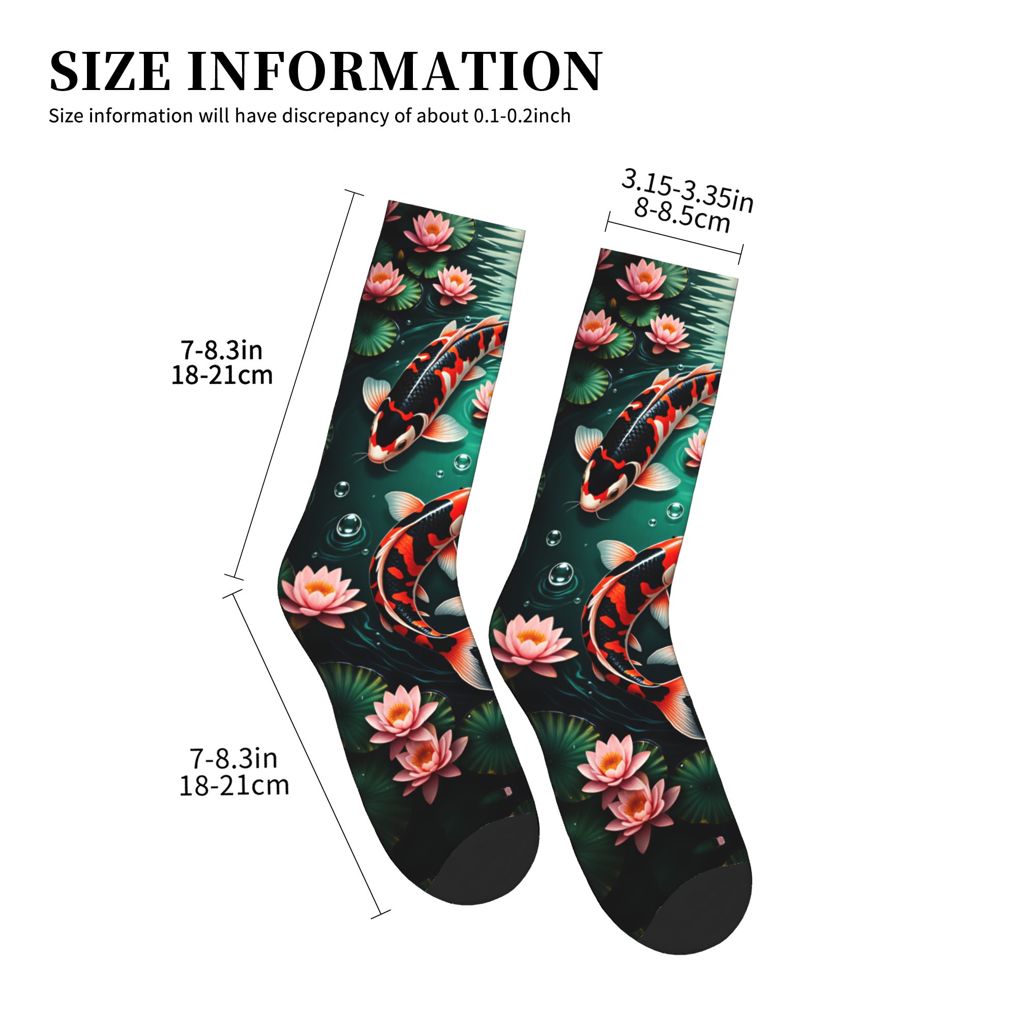 Three Koi Lotus Dark Pond Feng - Dress Sock Men review and price