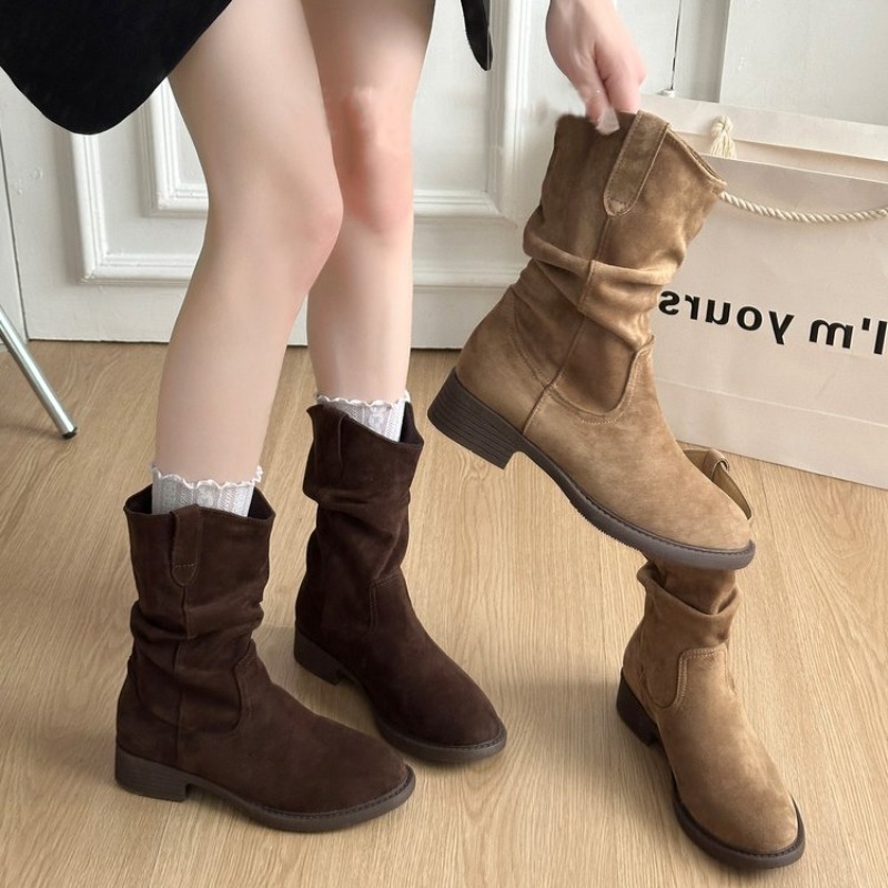 Women Slouchy Mid Calf Boots S - Boot Sock Slouchy review and price