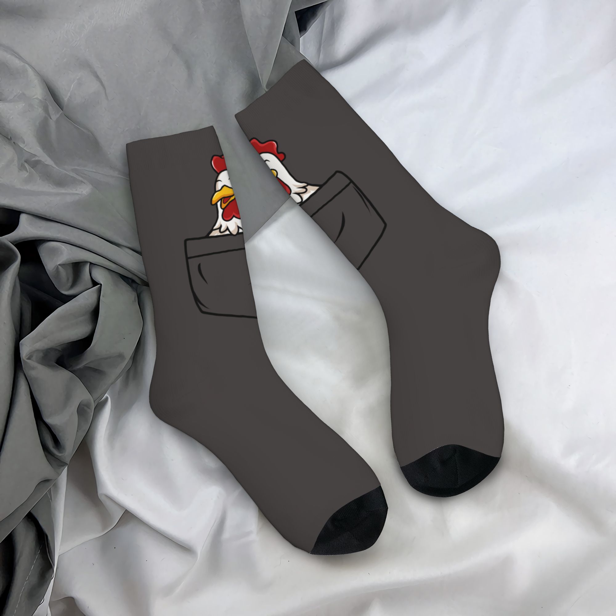 Custom Pocket Animal Rooster M - Dress Sock Men review and price